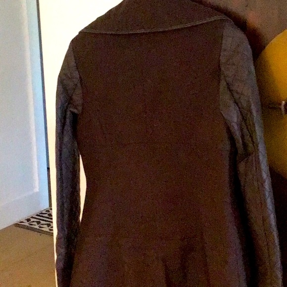 VERTIGO QUILTED WOOL DOUBLE BREASTED CHOCOLATE BROWN BRAND NEW COAT. BEAUTIFUL - Picture 10 of 16